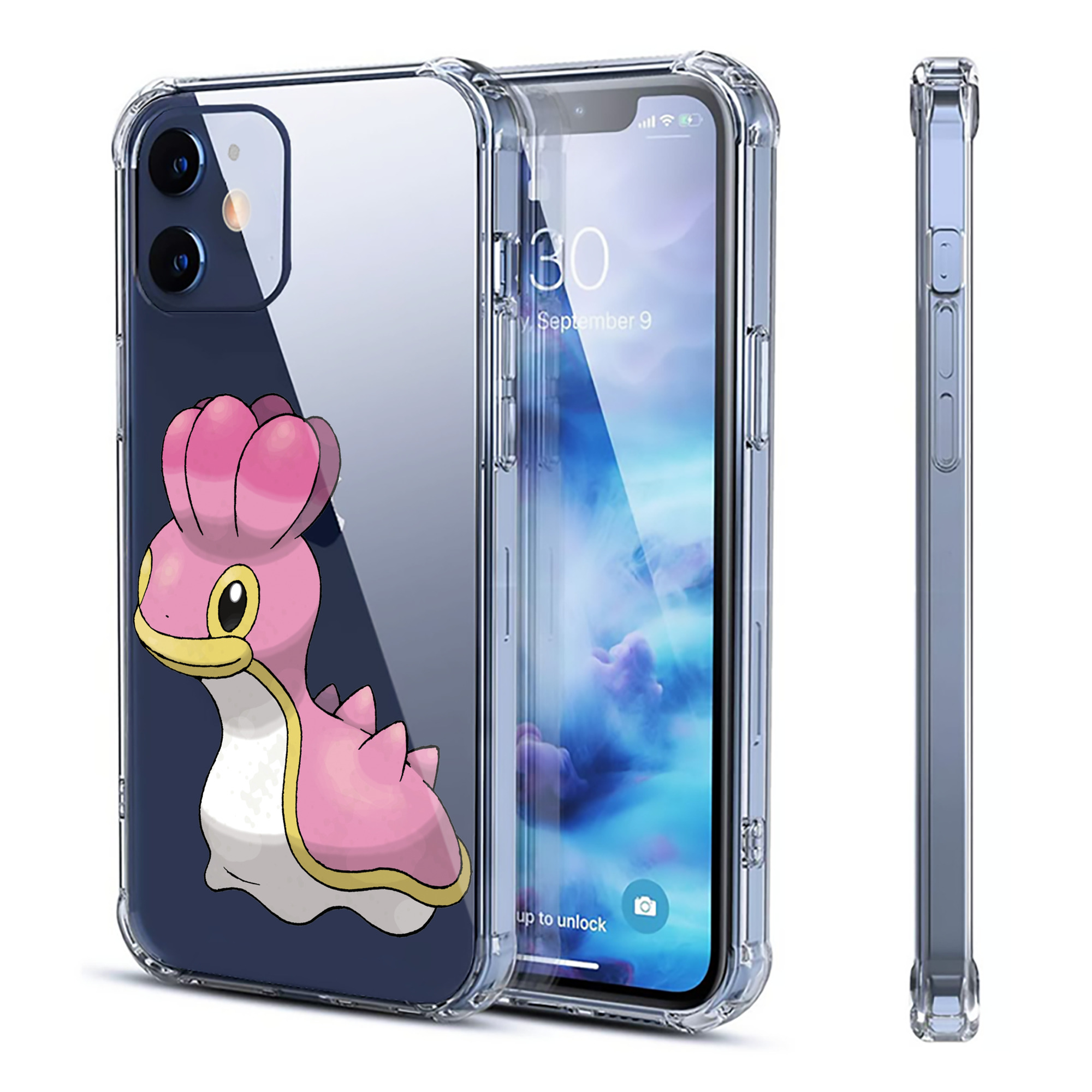 （画像用） ポケットモンスター Pokémon 【iPhone 12シリーズ対応】透明スマホケース（クリアソフトケース）